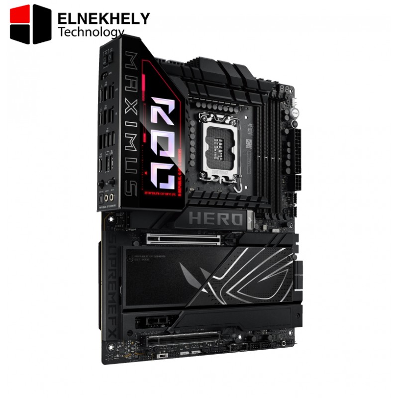 ASUS ROG Maximus Z890 Hero Intel® Z890 LGA 1851 ATX Motherboard, Advanced AI PC-Ready, 22+2+1+2 Stages, DDR5, WiFi 7, 3X PCIe® 5.0 M.2, Thunderbolt™ 4, USB Type-C®, AI Overclocking/Cooling/Networking