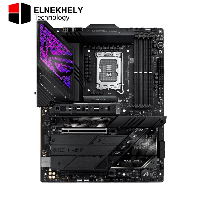 ASUS ROG Strix Z890-E Gaming WiFi Intel® Z890 LGA 1851 ATX Motherboard, Advanced AI PC-Ready, 18+2+1+2 Stages, DDR5, WiFi 7, 7X M.2, Thunderbolt™ 4, USB Type-C®, AI Overclocking, Cooling & Networking