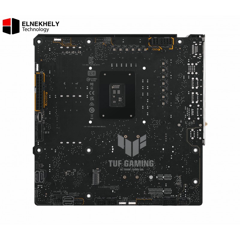 TUF GAMING B760M-BTF WIFI Intel B760 (LGA 1700) mATX motherboard with DDR5, PCIe 5.0, 3X PCIe 4.0 M.2 slots, 12+1 DrMOS, Wi-Fi 6, 2.5Gb LAN, DP, HDMI, USB 3.2 Gen 2x2 Type-C, Hidden Connector Design