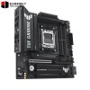 ASUS TUF Gaming B850M-PLUS WiFi AMD AM5 B850 mATX Motherboard, 14+2+1 80A DrMOS Stages, DDR5, PCIe 5.0, 3X M.2, Wi-Fi 6E, 2.5Gb LAN, DP, HDMI™, USB 10Gbps & 20Gbps Type-C®, BIOS Flashback™, Aura Sync