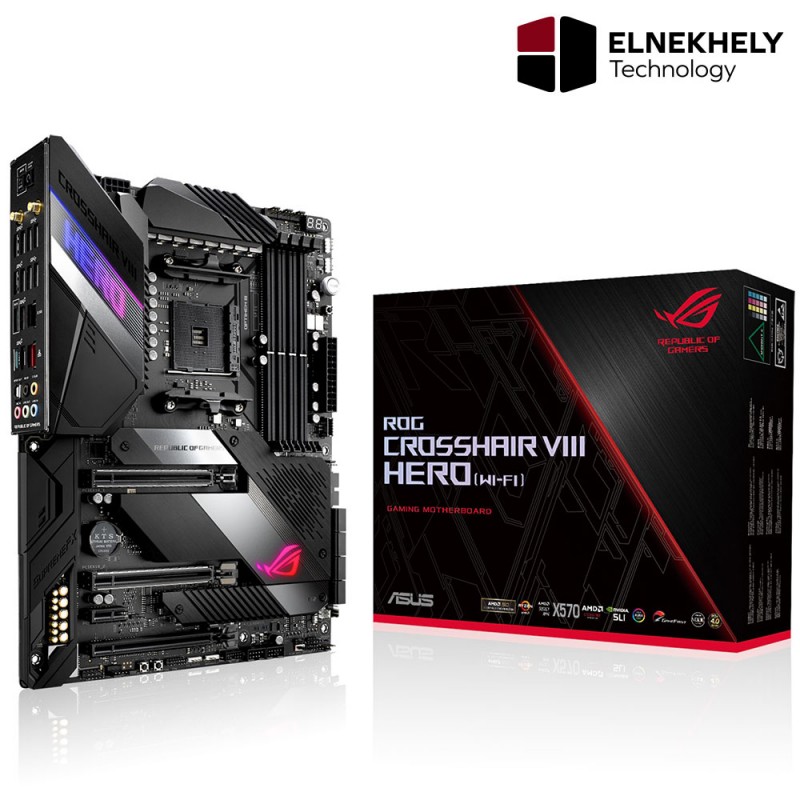 ASUS X570 ROG Crosshair VIII Hero (WI-FI) Dual ARGB ATX Gaming Motherboard