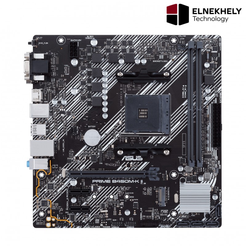 ASUS B450M-K II PRIME AM4 AMD B450 SATA 6Gb/s mATX AMD Motherboard