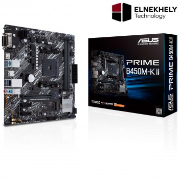 ASUS B450M-K II PRIME AM4 AMD B450 SATA 6Gb/s mATX AMD Motherboard