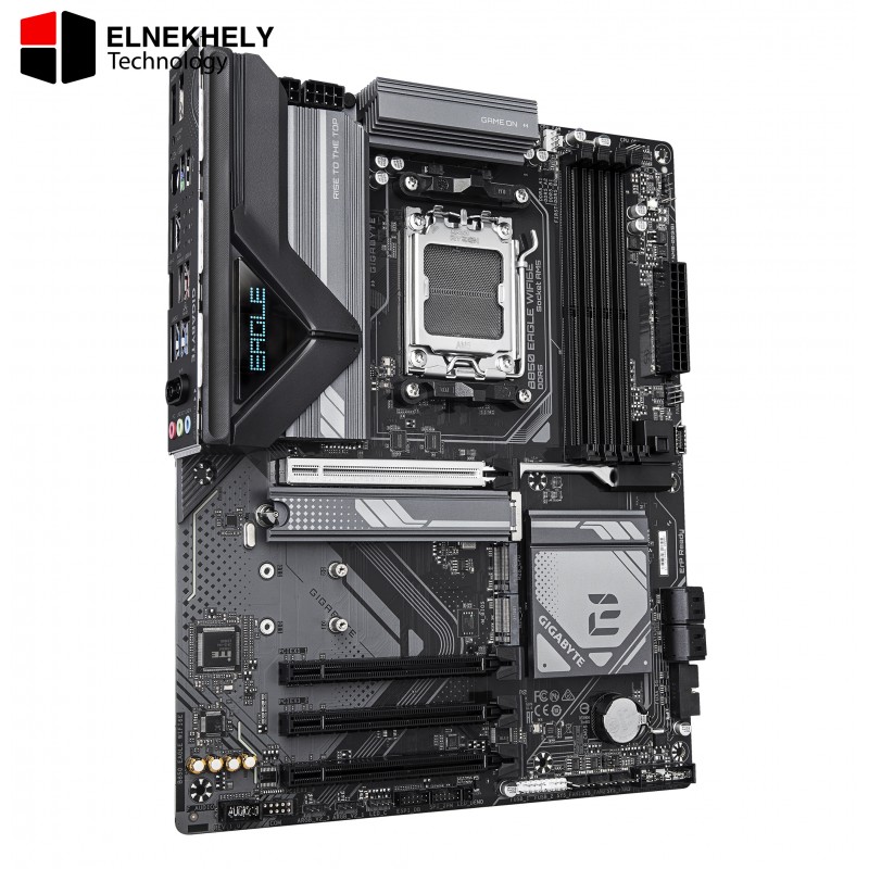 GIGABYTE B850 Eagle WIFI6E AM5 ATX Motherboard, AMD B850 Chipset, 4x DDR5 DIMM Slots, Up to 256GB Max Memory, 1x PCIe 5.0 x16, 3x M.2 Slots, WiFi & BT Connectivity, Black | B850-EAGLE-WIFI6E