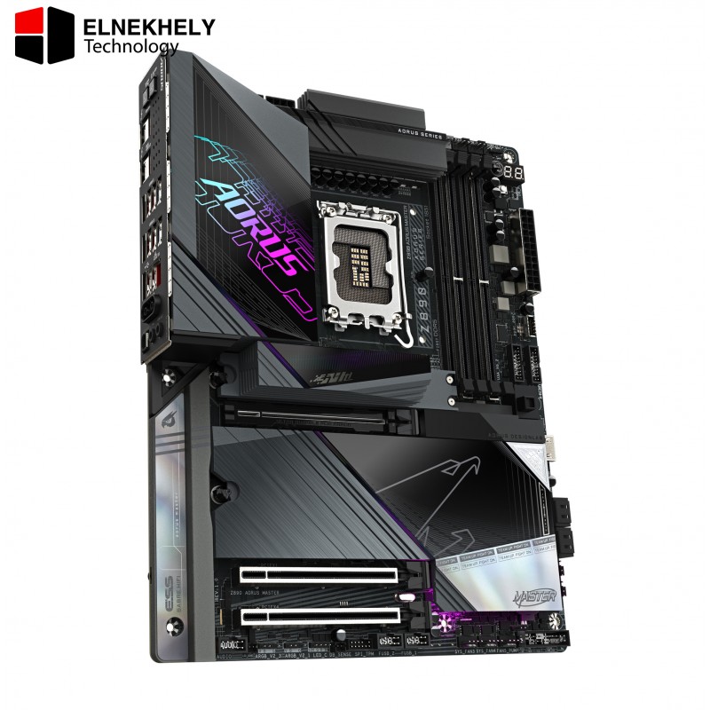 GIGABYTE Z890 AORUS Master Intel Core Ultra (Series 2) LGA 1851 Motherboard, ATX, DDR5, 5X M.2, PCIe 5.0, Thunderbolt 4, WIFI7, 10GbE LAN, EZ-Latch