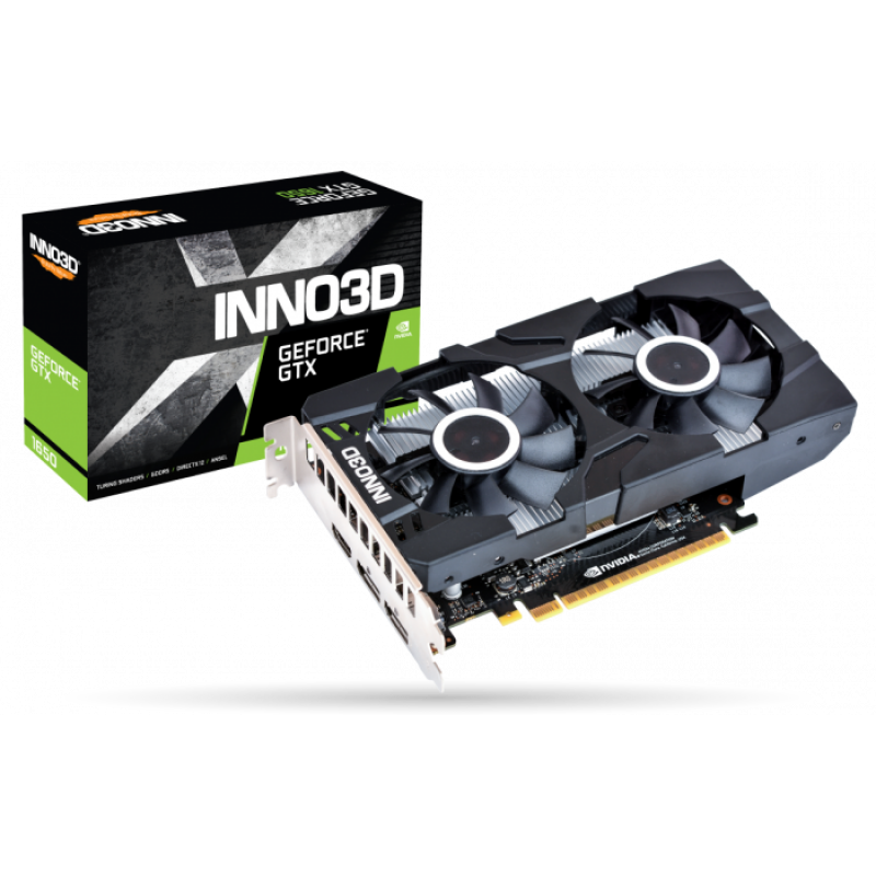 INNO3D GEFORCE GTX 1650 TWIN X2 OC 4GB DDR6 (ONLY BUILDS)