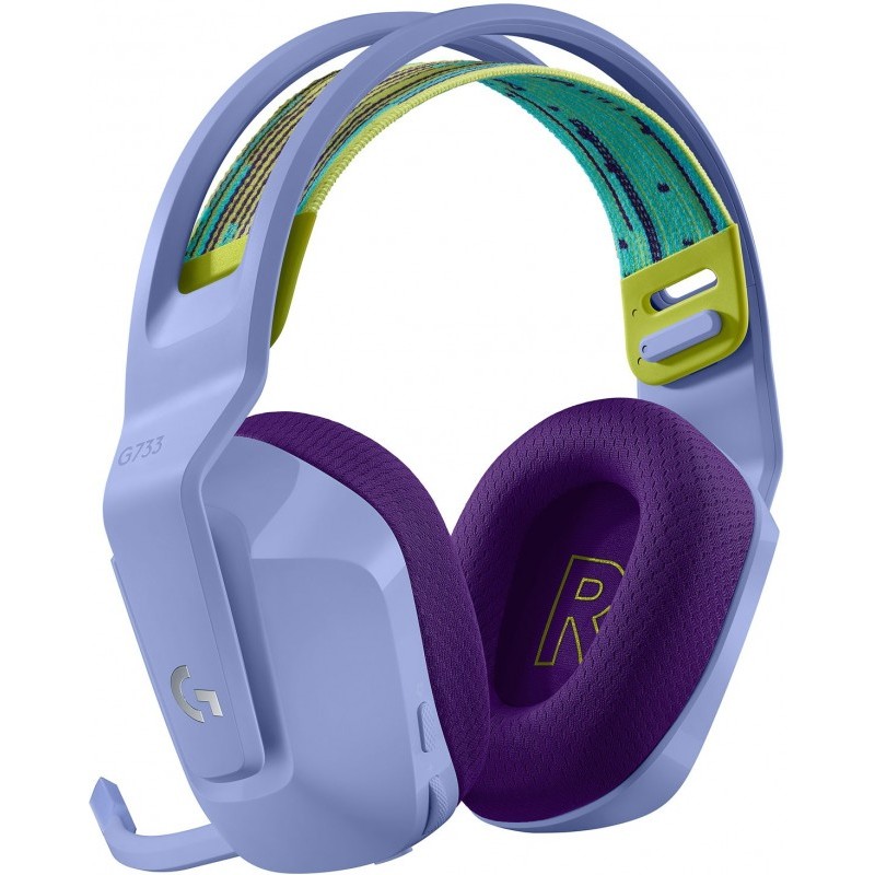 Logitech G733 LIGHTSPEED Wireless RGB Gaming Headset - 2.4GHZ ( LILAC )