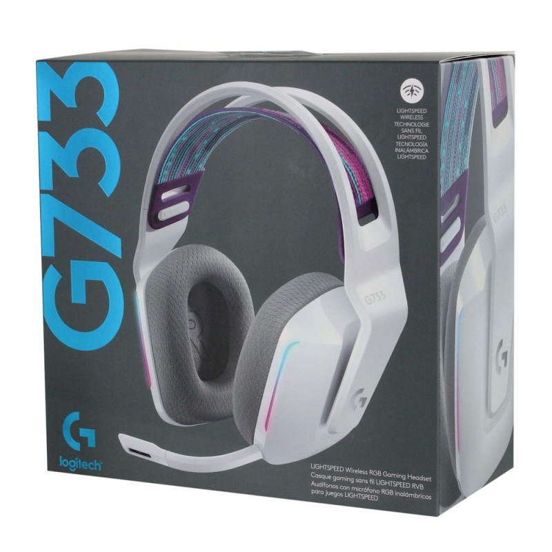 Logitech G733 LIGHTSPEED Wireless RGB Gaming Headset - 2.4GHZ ( WHITE )