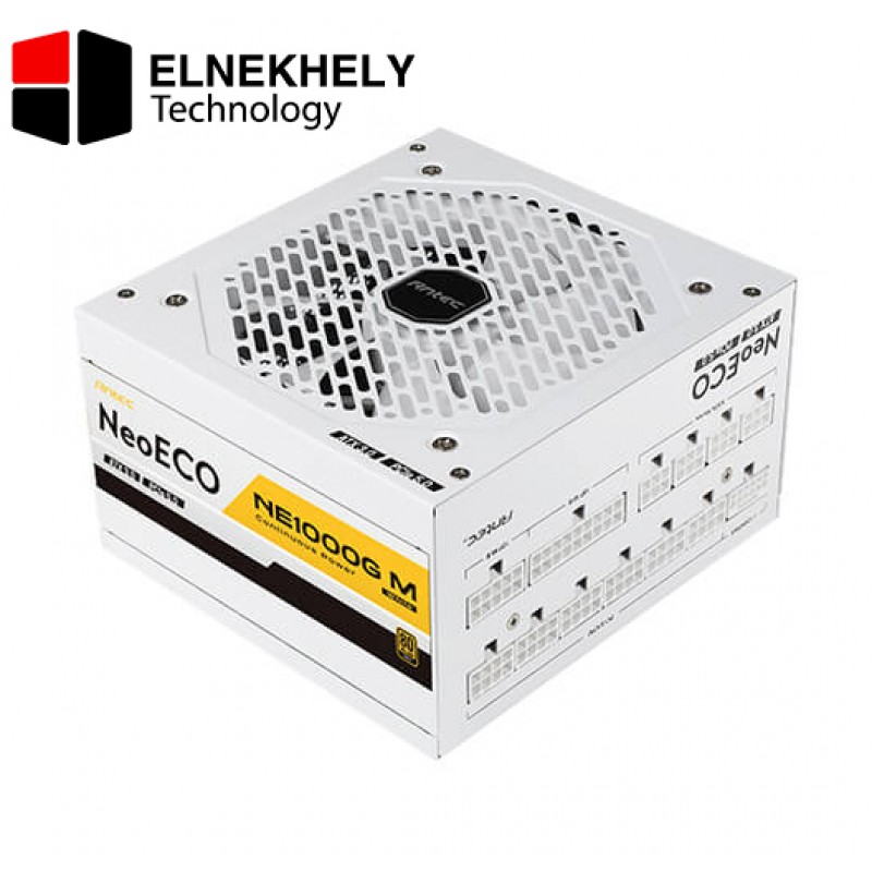 ANTEC 1000W NeoECO NE1000G M White — ATX3.0, Full Modular PSU, 80 Plus Gold