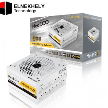 ANTEC 1000W NeoECO NE1000G M White — ATX3.0, Full Modular PSU, 80 Plus Gold