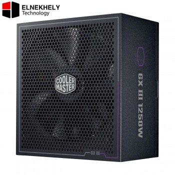 Cooler Master GX III Gold 1250 1250W — 80 Plus Gold certified , ATX 3.0 suppor, a 90-degree 12VHPWR cable, silent thermal performance, Fully modular - MPX-C503-AFAG