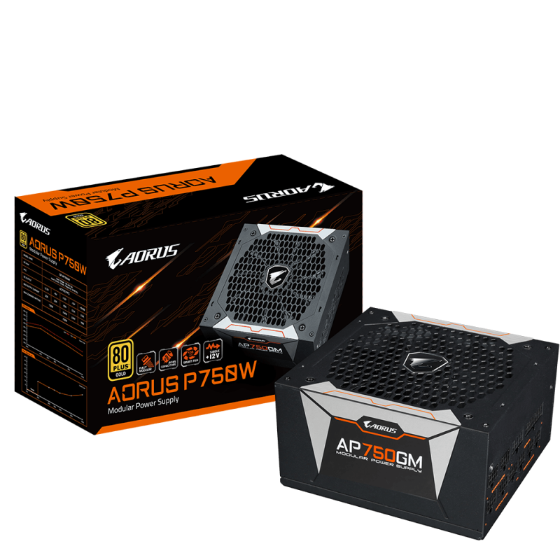 Gigabyte AORUS P750W 80 Plus GOLD Fully Modular PSU