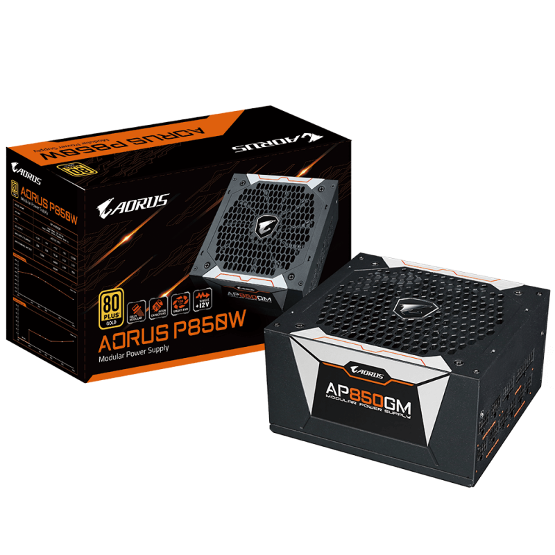 Gigabyte AORUS P850W 80 Plus GOLD Fully Modular PSU