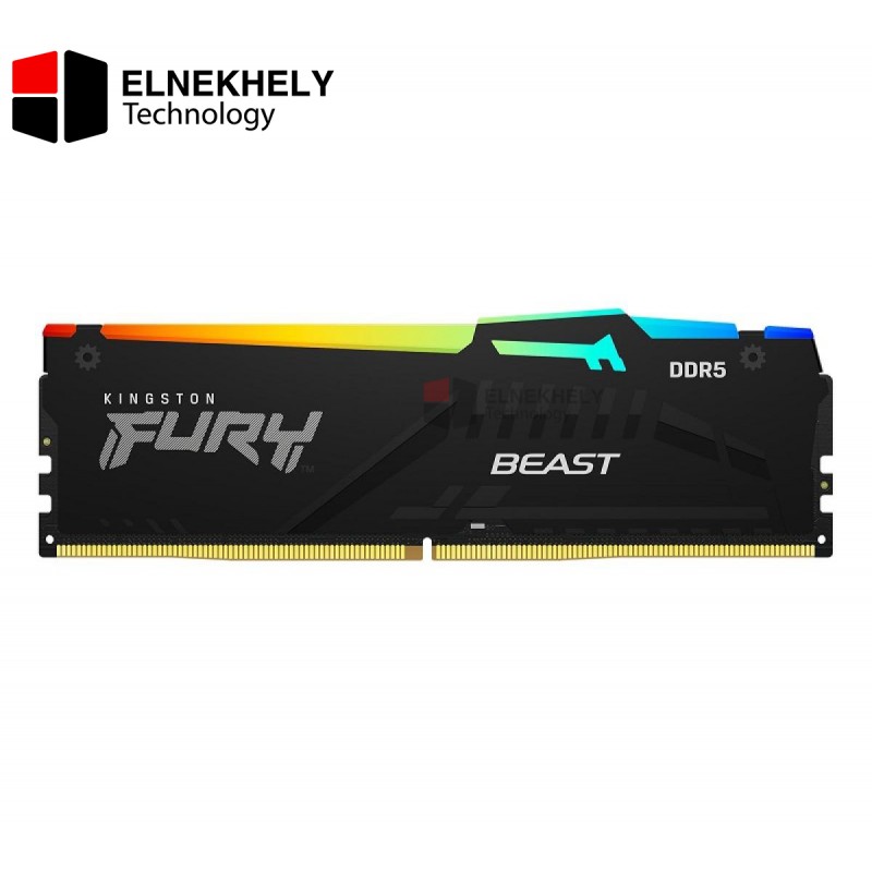 Kingston Fury 16GB DDR5 5200 Fury Beast RGB Memory |KF552C40BBA-16