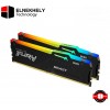 Kingston Fury 64Gb (2x32GB) DDR5 5600Mhz RGB CL40 Desktop Memory|KF556C40BBAK2-64