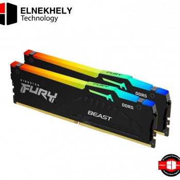 Kingston Fury 32Gb (2x16GB) DDR5 5600Mhz RGB CL40-40-40 Desktop Memory|KF556C40BBAK2-32