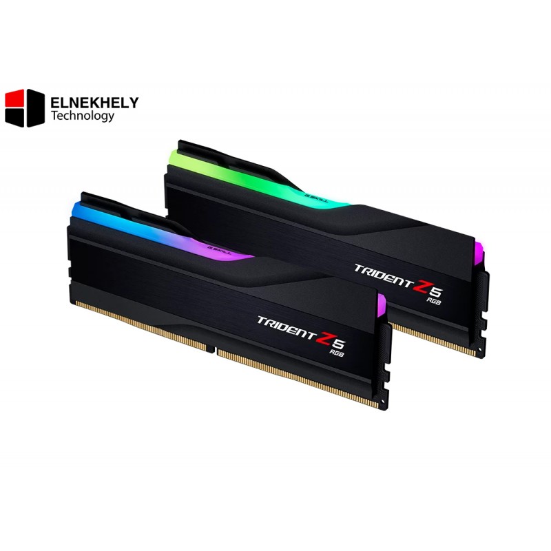 G.SKILL Trident Z5 RGB Series (Intel XMP 3.0) DDR5 RAM 64GB (2x32GB) 6800MT/s CL34-45-45-108 1.40V Desktop Computer Memory UDIMM - Matte Black