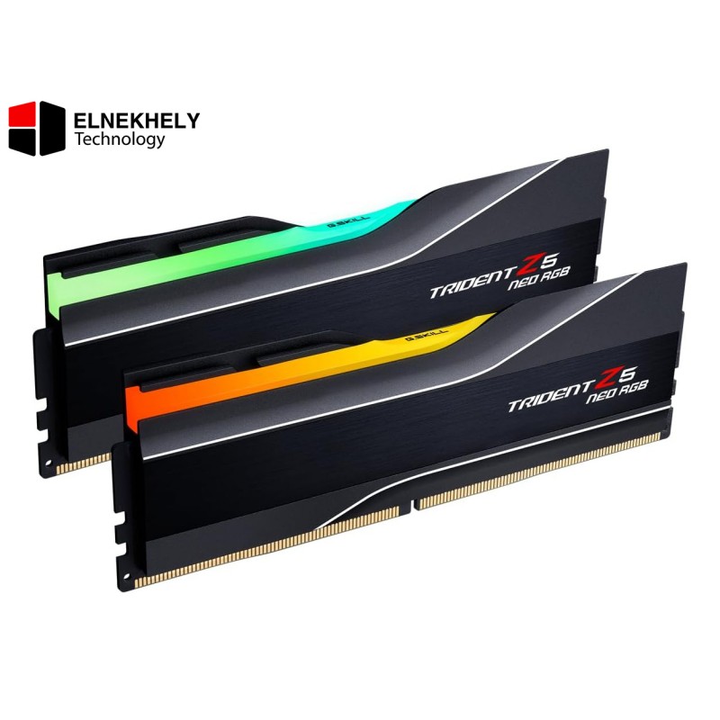 G.SKILL Trident Z5 Neo RGB Series (AMD Expo) DDR5 RAM 48GB (2x24GB) 8000MT/s CL40-48-48-128 1.40V Desktop Computer Memory UDIMM - Matte Black