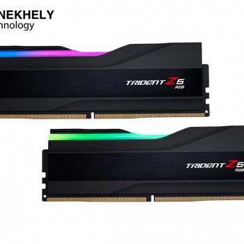 G.Skill Trident Z5 RGB Series 64GB (2 x 32GB) DDR5 Dual Channel Desktop Memory Kit, 6000 MHz Memory Speed, CL36 CAS Latency, 1.35 V, Intel XMP 3.0, 288-Pin, Matte Black | F5-6000J3636F32GX2-TZ5RK