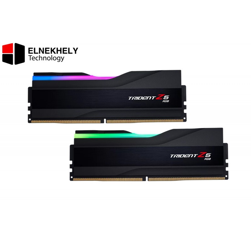 G.SKILL Trident Z5 RGB Series (Intel XMP 3.0) DDR5 RAM 64GB (2x32GB) 6800MT/s CL34-45-45-108 1.40V Desktop Computer Memory UDIMM - Matte Black