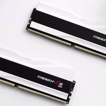 G.SKILL Trident Z5 RGB Series (Intel XMP 3.0) DDR5 RAM 64GB (2x32GB) 6000MT/s CL36-36-36-96 1.35V Desktop Computer Memory UDIMM - Matte White (F5-6000J3636F32GX2-TZ5RW)