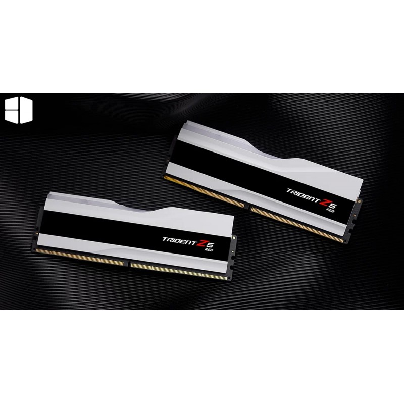 G.SKILL Trident Z5 RGB Series (Intel XMP 3.0) DDR5 RAM 64GB (2x32GB) 6000MT/s CL36-36-36-96 1.35V Desktop Computer Memory UDIMM - Matte White (F5-6000J3636F32GX2-TZ5RW)