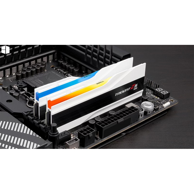 G.SKILL Trident Z5 RGB Series (Intel XMP 3.0) DDR5 RAM 64GB (2x32GB) 6000MT/s CL36-36-36-96 1.35V Desktop Computer Memory UDIMM - Matte White (F5-6000J3636F32GX2-TZ5RW)