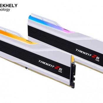 G.SKILL Trident Z5 RGB Series (Intel XMP 3.0) DDR5 RAM 64GB (2x32GB) 6000MT/s CL36-36-36-96 1.35V Desktop Computer Memory UDIMM - Matte White (F5-6000J3636F32GX2-TZ5RW)