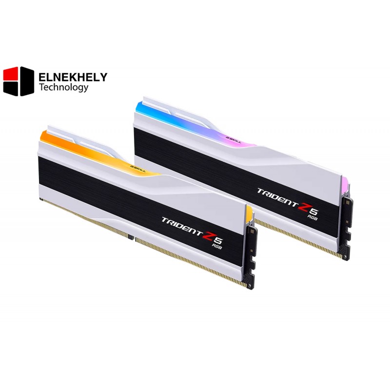 G.SKILL Trident Z5 RGB Series (Intel XMP 3.0) DDR5 RAM 64GB (2x32GB) 6000MT/s CL36-36-36-96 1.35V Desktop Computer Memory UDIMM - Matte White (F5-6000J3636F32GX2-TZ5RW)