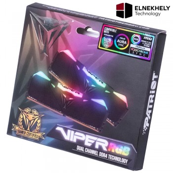 Patriot Viper RGB Black 16GB 2x8GB 3200mhz CL16 Gaming Memory