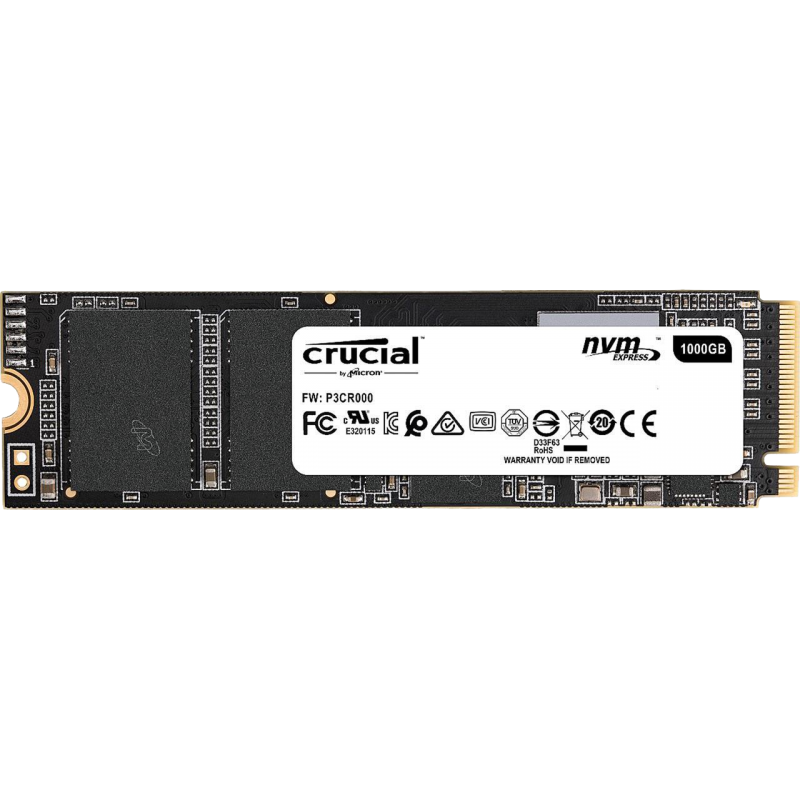 Crucial P1 1TB 3D NAND NVMe M.2 SSD Up to 2000 MB/s