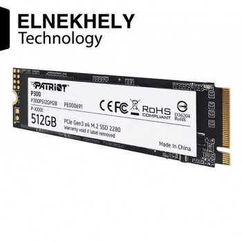 Patriot P300 M.2 PCIe Gen 3 x4 512GB Low-Power Consumption SSD