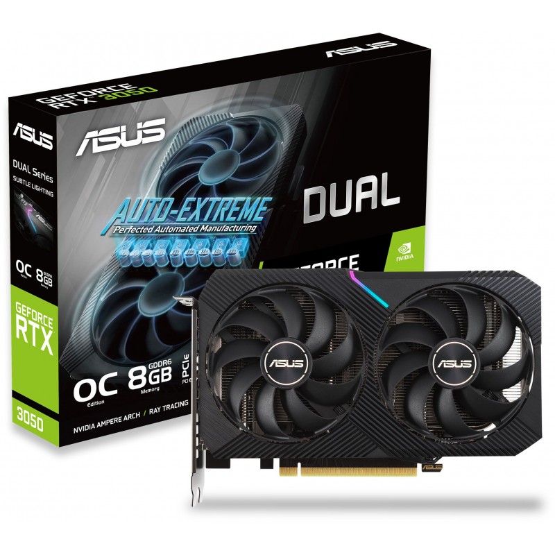 ASUS Dual GeForce RTX 3050 V2 OC Edition 8GB GDDR6