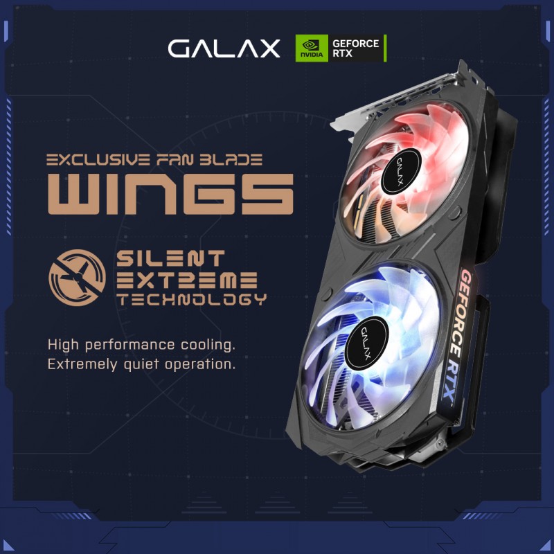 GALAX GeForce RTX 4060 TI EX  (1-Click OC) 8GB GDDR6 Graphics Card(ONLY BUILD)