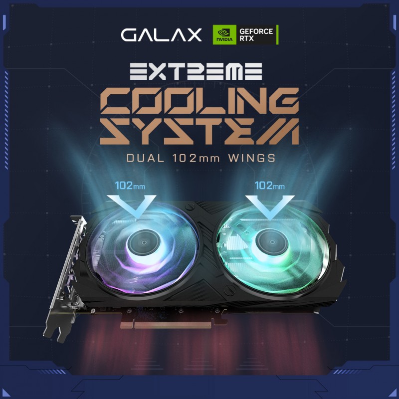 GALAX GeForce RTX 4060 TI EX  (1-Click OC) 8GB GDDR6 Graphics Card(ONLY BUILD)