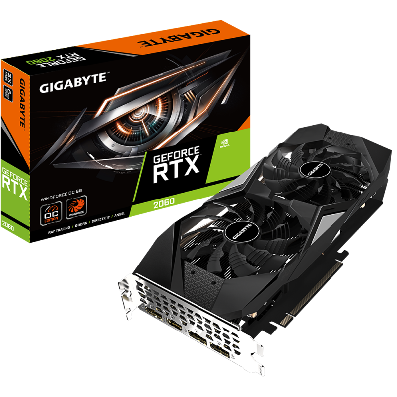 Gigabyte GeForce RTX 2060 WINDFORCE OC 6G