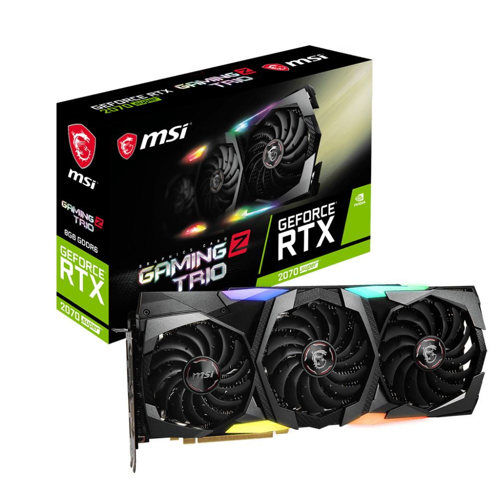 MSI RTX 2070 SUPER GAMING Z TRIO 8GB GDDR6 - MSI RTX 2070 ...