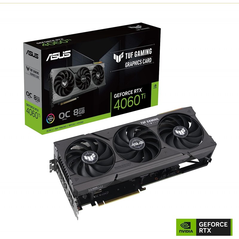 ASUS Dual GeForce RTX™ 4060 Ti  TUF GAMING OC Edition 8GB GDDR6