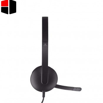 Logitech H340 USB Stereo Computer Headset Noise Cancellation For PC And Mac