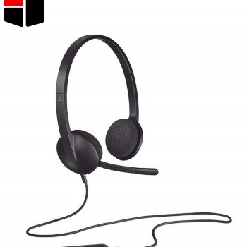 Logitech H340 USB Stereo Computer Headset Noise Cancellation For PC And Mac