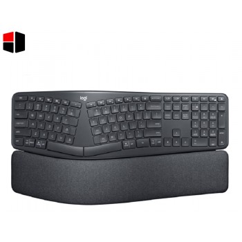 Logitech ERGO K860 Wireless Ergonomic Keyboard - Split Keyboard, Wrist Rest, Natural Typing, Stain-Resistant Fabric, Bluetooth and USB