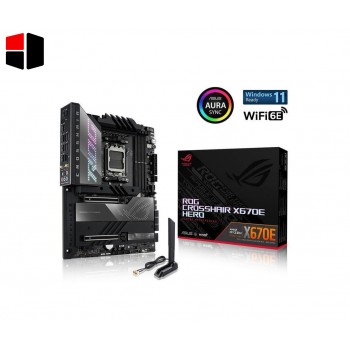 ASUS ROG CROSSHAIR X670E HERO WiFi 6E Socket AM5 (LGA 1718) Ryzen 7000 Gaming Motherboard