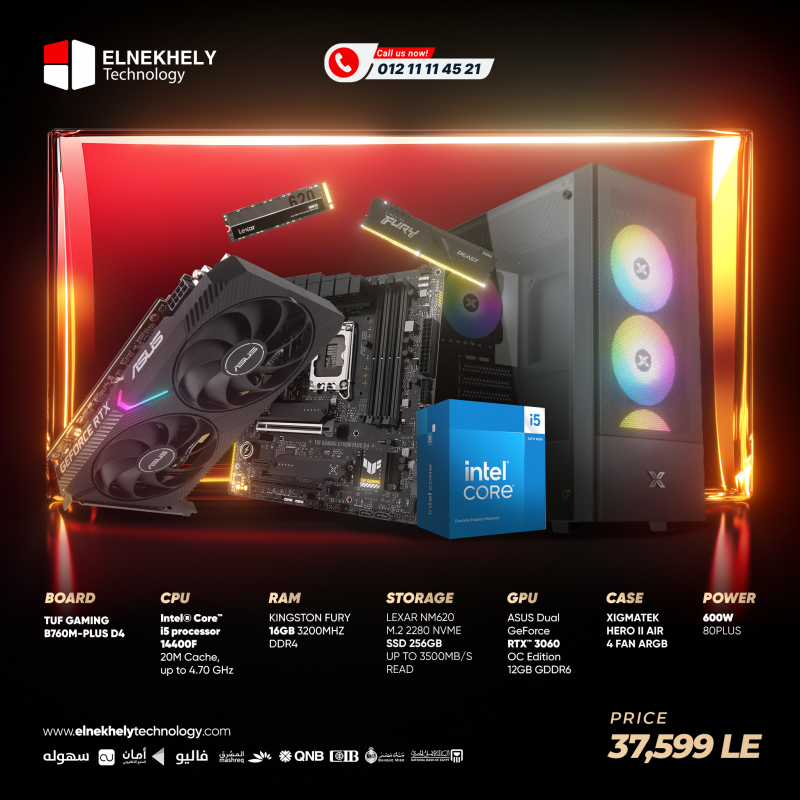 PC 14400F + RTX 3060 Powered By ASUS