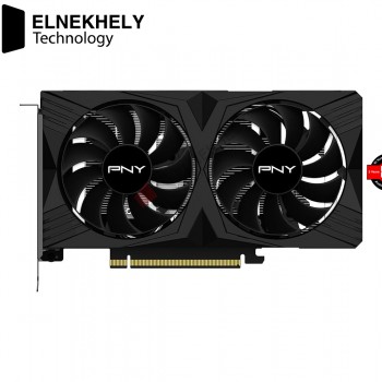 PNY GeForce RTX 4060 8GB Verto Dual Fan Graphics Card DLSS 3 (128-bit, PCIe 4.0, GDDR6, HDMI/DisplayPort, Supports 4k, 2 Slot)