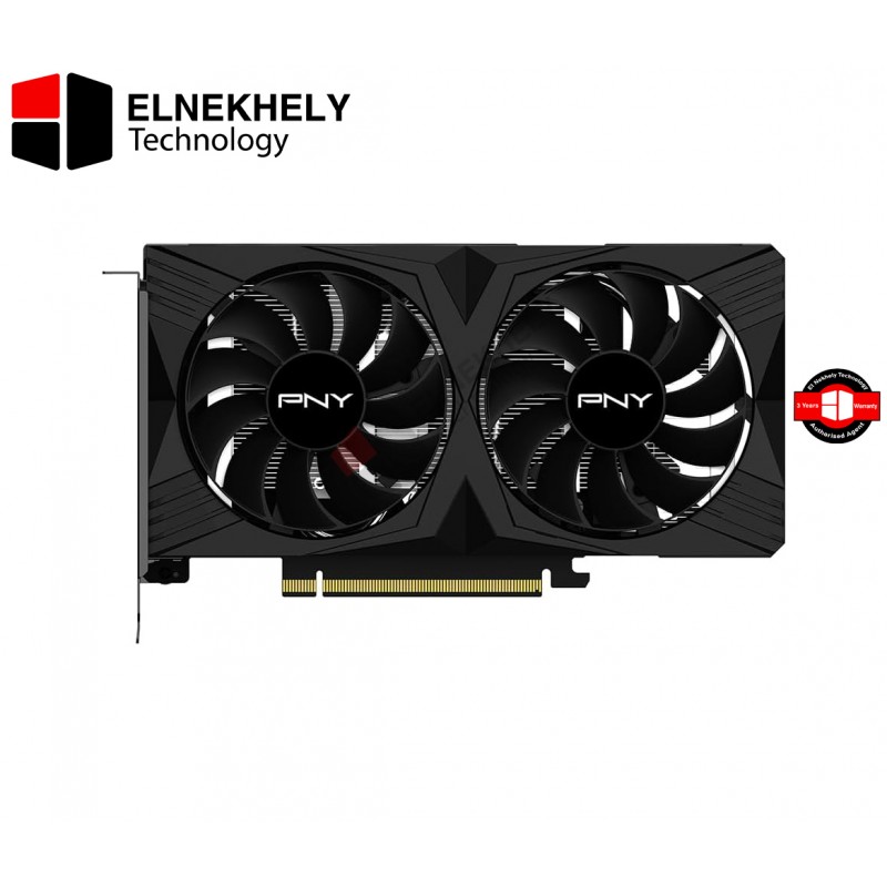 PNY GeForce RTX 4060 8GB Verto Dual Fan Graphics Card DLSS 3 (128-bit, PCIe 4.0, GDDR6, HDMI/DisplayPort, Supports 4k, 2 Slot)