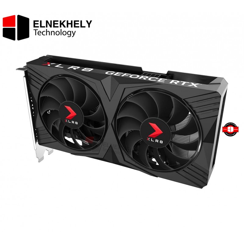 PNY GeForce RTX 4060 8GB XLR8 Gaming Verto Dual Fan OC Graphics Card DLSS 3