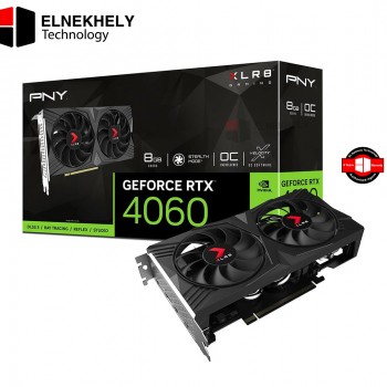 PNY GeForce RTX 4060 8GB XLR8 Gaming Verto Dual Fan OC Graphics Card DLSS 3