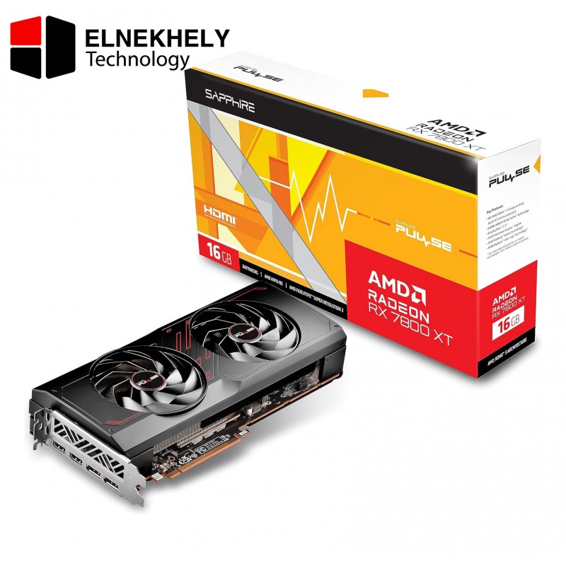 Sapphire Pulse AMD Radeon RX 7800 XT Gaming Graphics Card with 16GB GDDR6, AMD RDNA 3