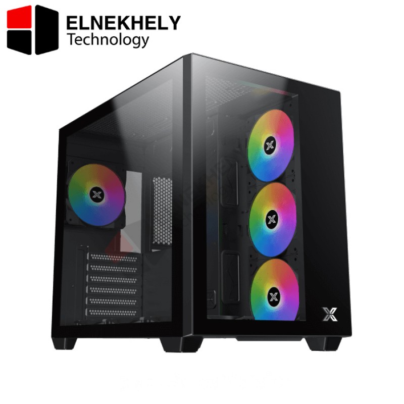 XIGMATEK AQUA III ARGB Mid Tower Case Black