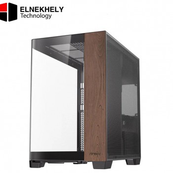 Antec C8 Curve Wood, Fans not Included, Wooden Front Panel, Super Wide Angle Single Curved Glass